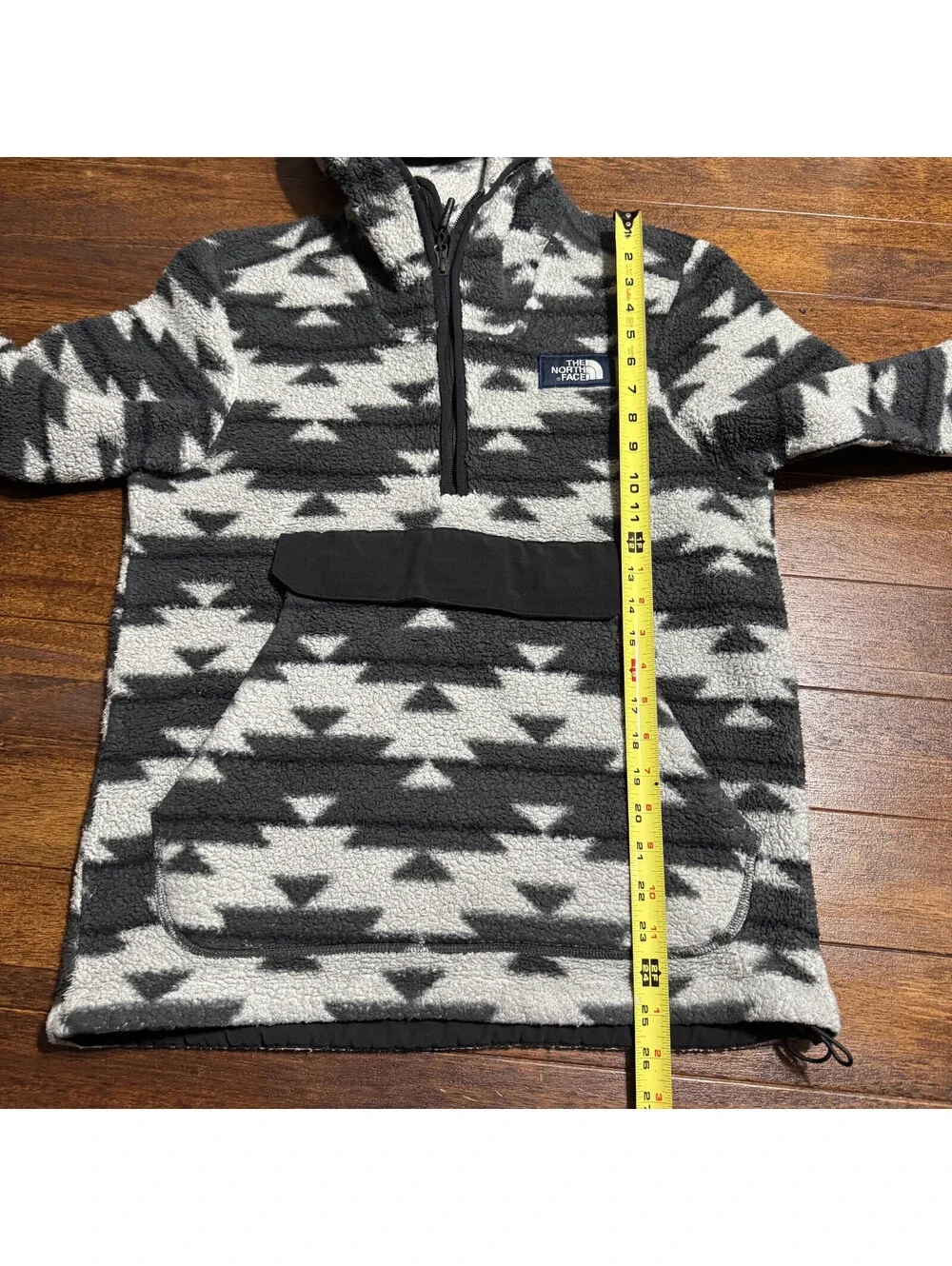 The North Face Mens Campshire Fleece Hoodie S Aztec Sherpa 1/4 Zip Pullover Gorp